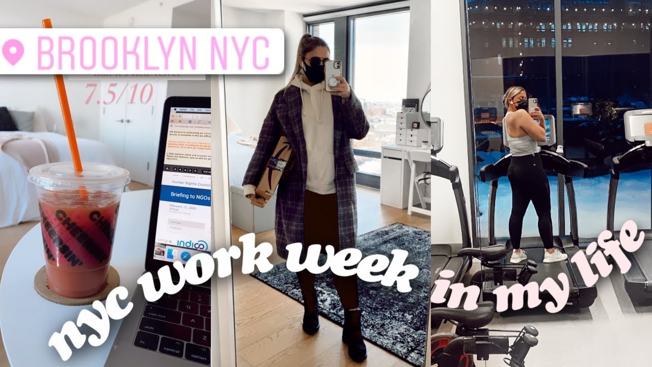 nyc work week in my life: finding a routine, working out, & running errands!