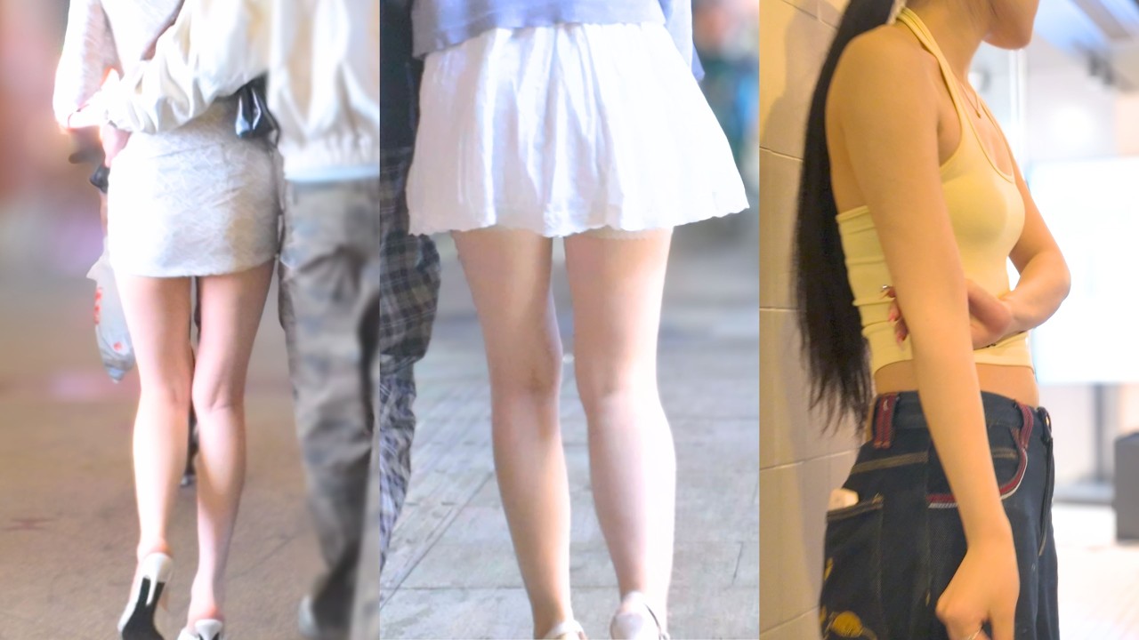 4K China City Walk | 👠Graceful Figure ! Beautiful Girls Walking.これは公共の場で合法か?