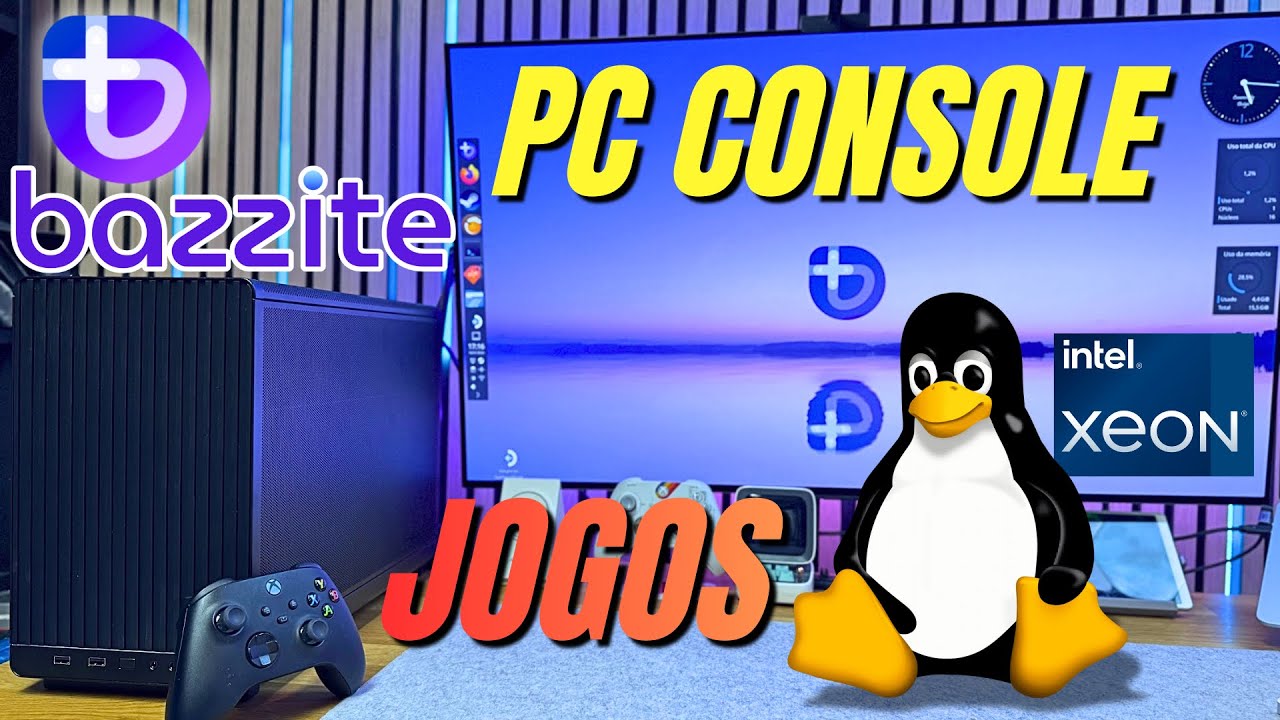 Testei o BAZZITE no PC CONSOLE  X99 Xeon e RTX 3060. Melhor que WINDOWS?