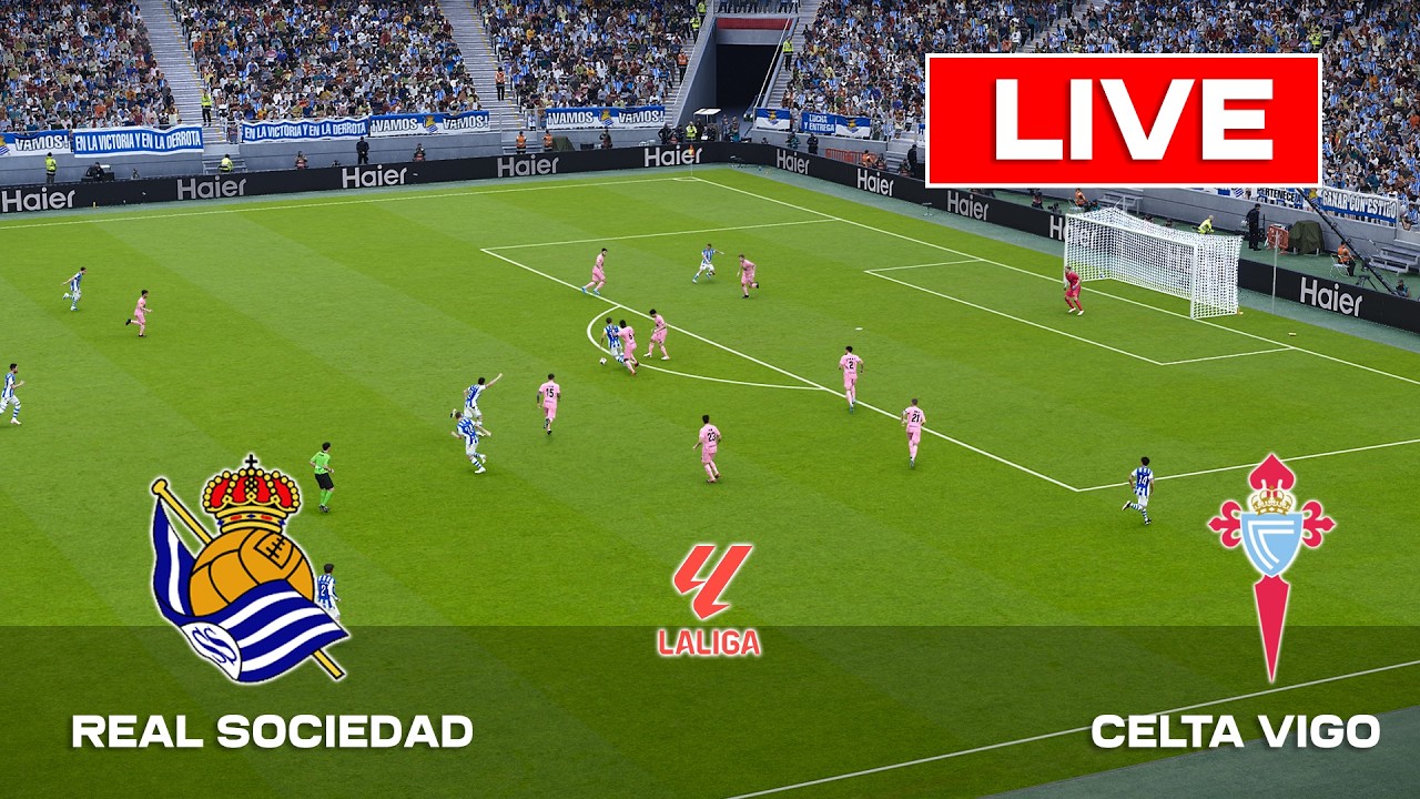 🔴LIVE: Real Sociedad vs Celta Vigo | La Liga | Full Match Streaming | PES 2021 Gameplay