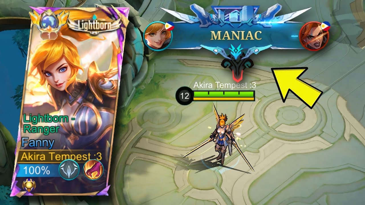 MANIAC! SUPER AGRESSIVE FANNY NO EDIT GAMEPLAY CHALLENGE! -MLBB