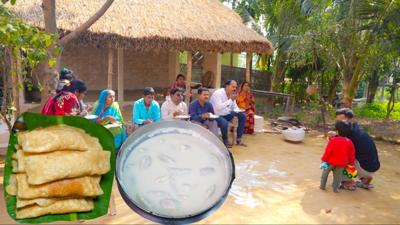পৌষ সংক্রান্তি স্পেশাল পিঠে খাওয়া দাওয়া | Bengali Puli Pitha & Patishapta Pitha |