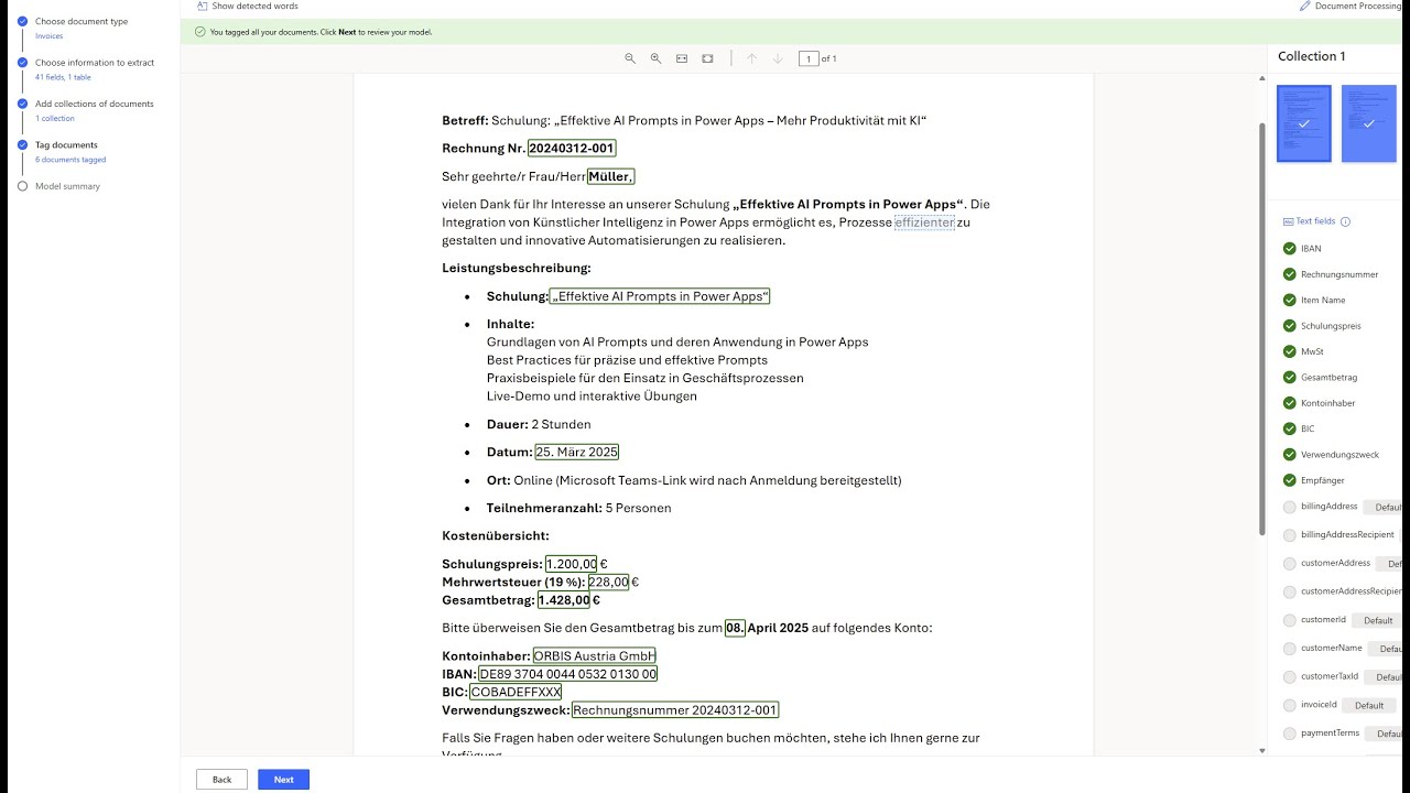 Power Automate Document Automation