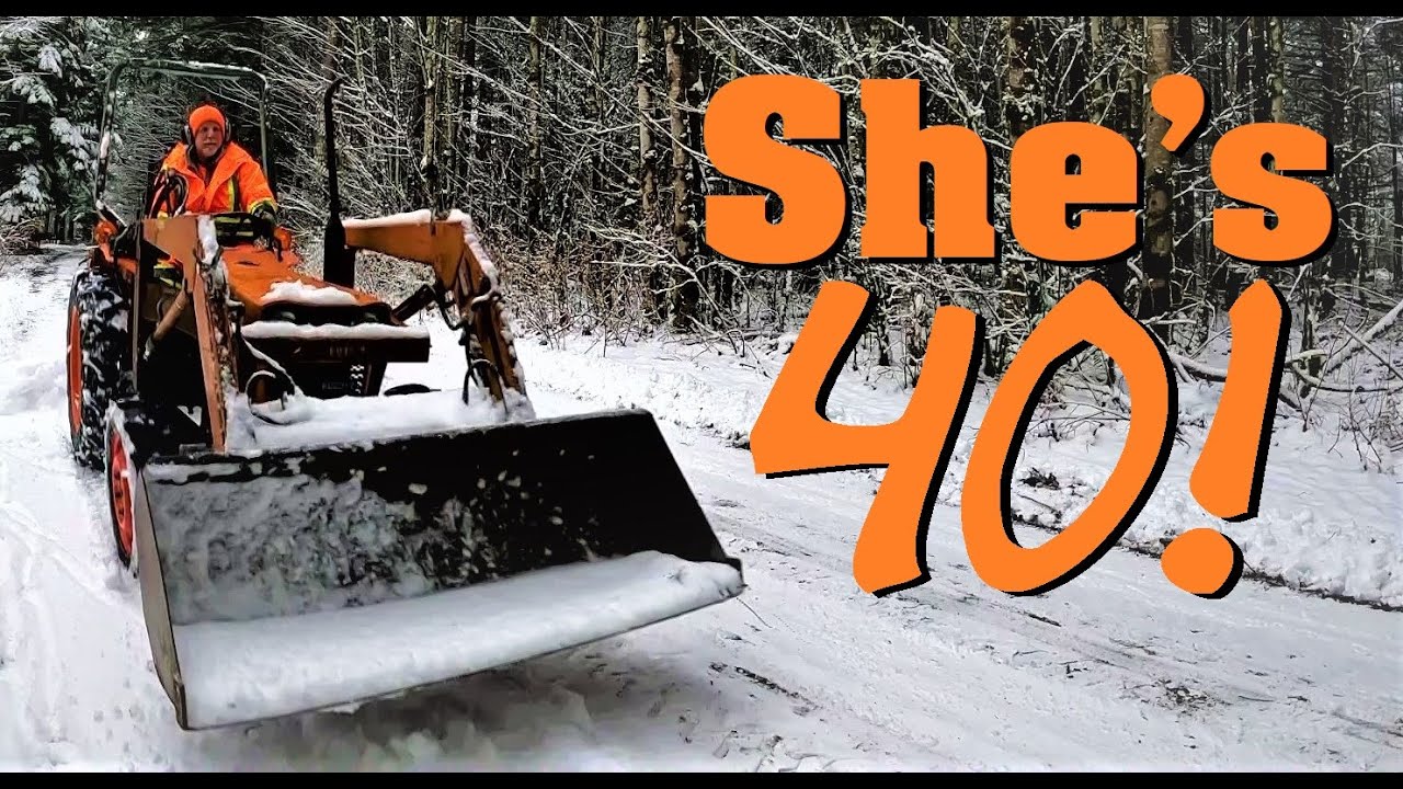 Plowing Snow: Kubota L275 Turns 40!   B26 sits this one out.