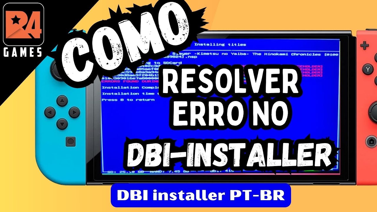 DBI-installer ERRO | DBI PT BR | COMO INSTALAR JOGOS NINTENDO SWITCH | FALHA NA INSTALAÇÃO DE JOGOS