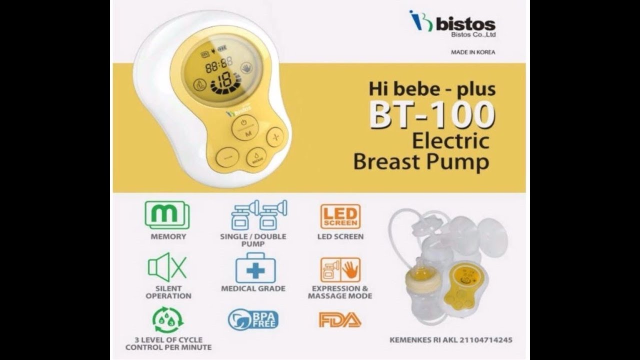 unboxing review bistos Hi Bebe Plus BT-100 double pompa asi elektrik mirip spectra 9plus