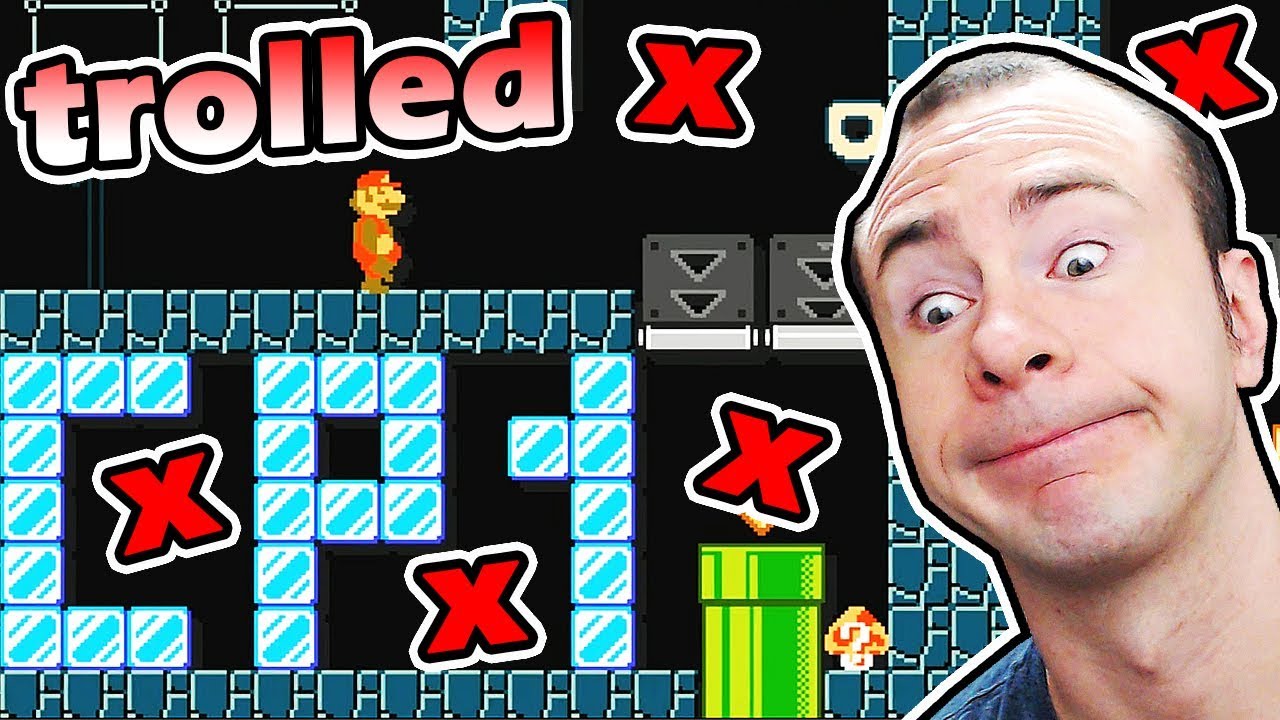 I HAD TO DO THE WHOLE LEVEL OVER AGAIN // SEVEN STUPID PIECES Troll Level (Mario Maker)