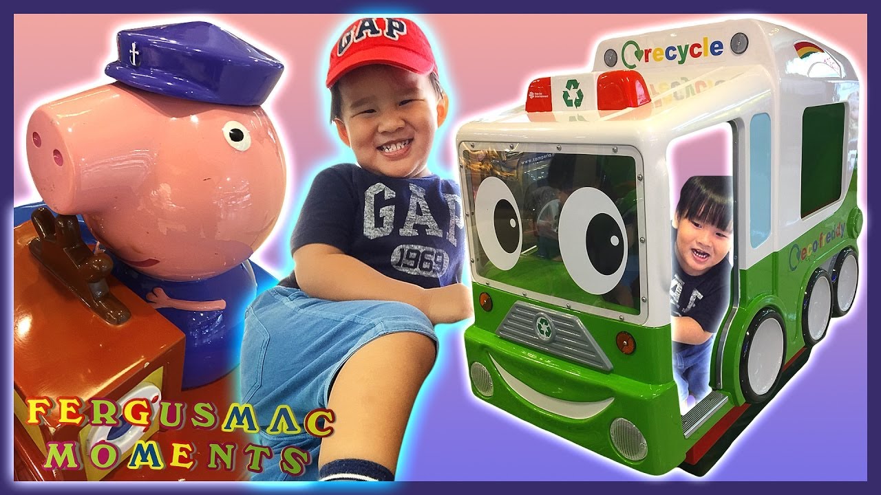 Peppa Pig and Garbage Truck Kiddie Ride-On Fun Play Time