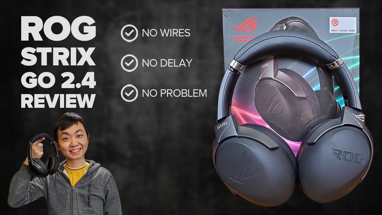 Asus ROG Strix Go 2.4 Wireless Headset Review with Mic Test