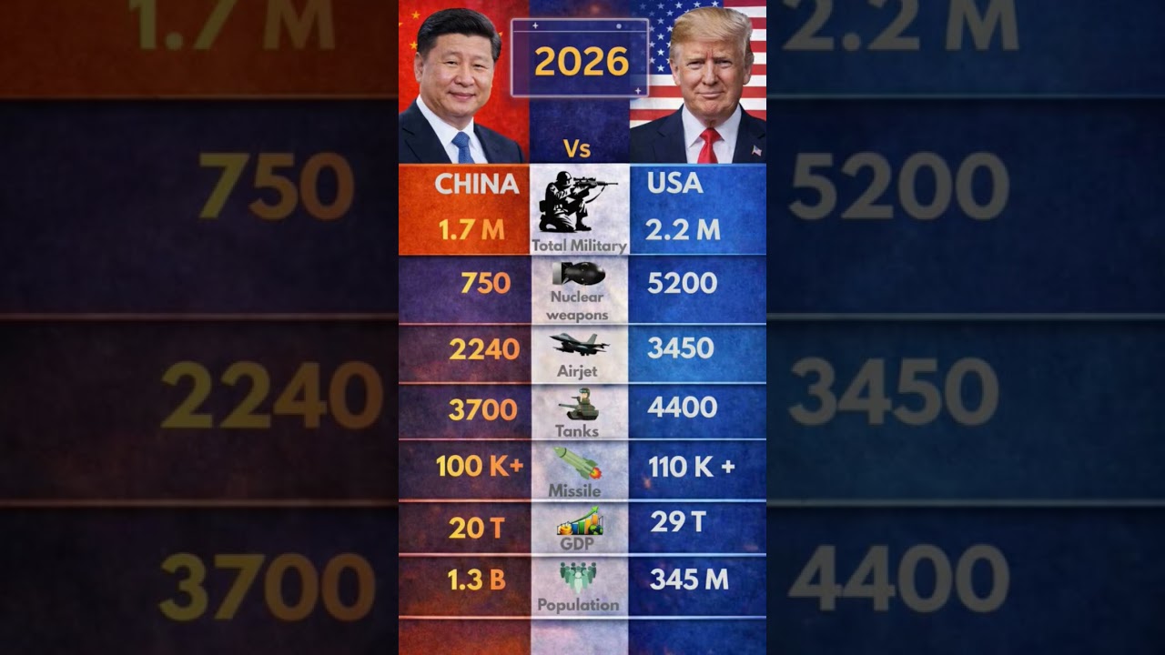 usa vs china  Military Power Comparison 🇺🇲🇨🇳2025 #shorts #russia #germany