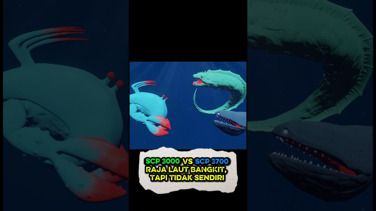 Pertarungan di Laut Dalam: SCP 3000 vs SCP 3700! #feedshorts #scp3000