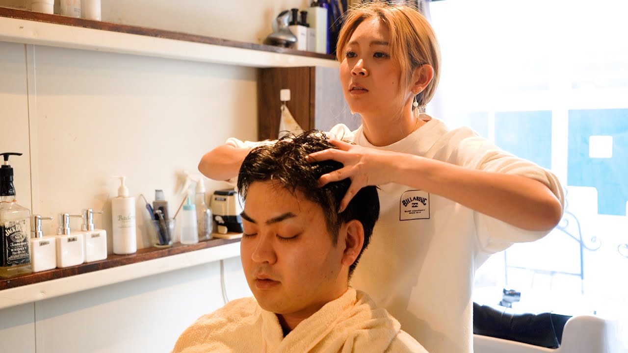 千住大橋のプレミアムなバーバーサロン「Luana」でシェービング、マッサージ、シャンプーのリラクゼーションフルコース
