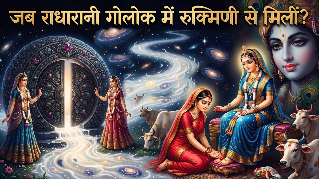 जानिए क्या हुआ जब रुक्मिणी मिलीं राधारानी से? WHAT HAPPENED WHEN RUKMINI MET RADHA RANI.@Vaikunthdam