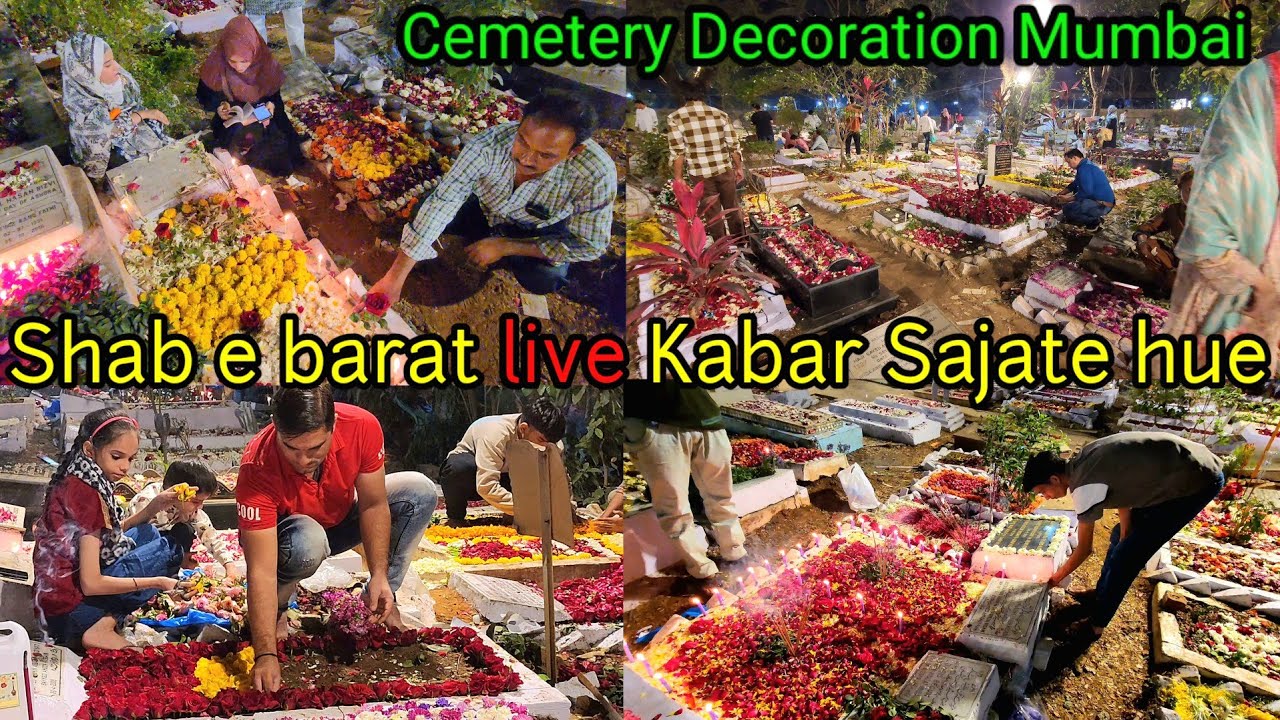 Cemetery Decoration Mumbai Rehmatabad Kabristan 2024 Shab e Barat Live | Mumbai Ka Kabristan 4k