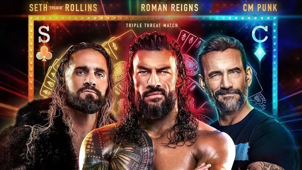 Roman Reigns vs CM Punk vs Seth 