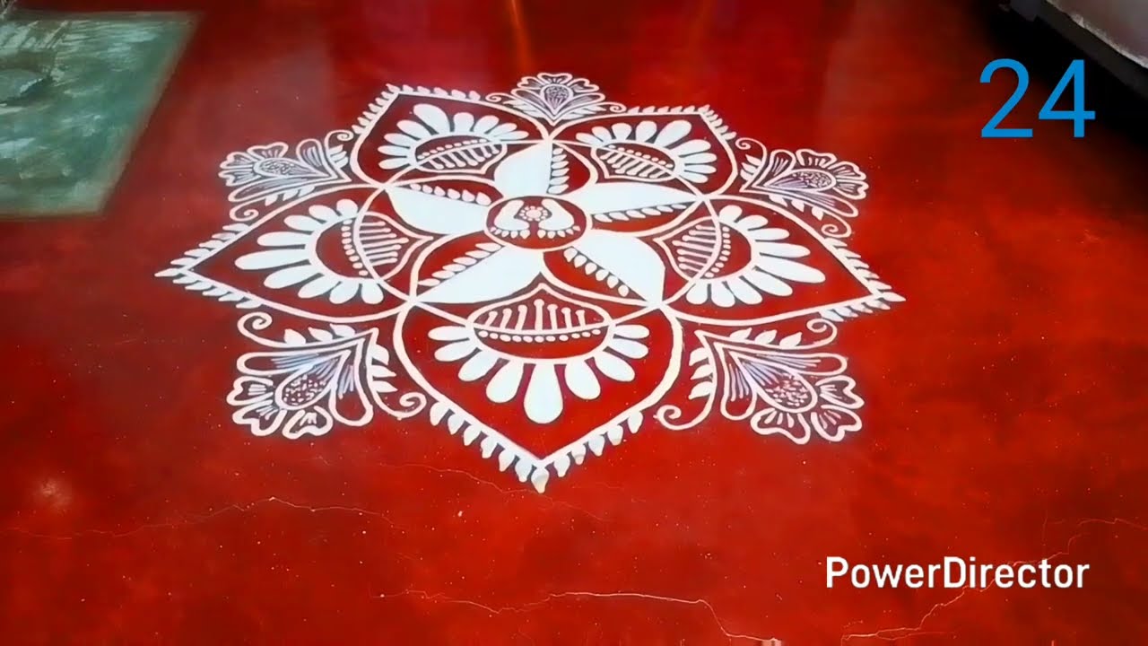 Creative alpona design for Laxmi Puja simple/Festival special alpona #alpona#art#viral#trending