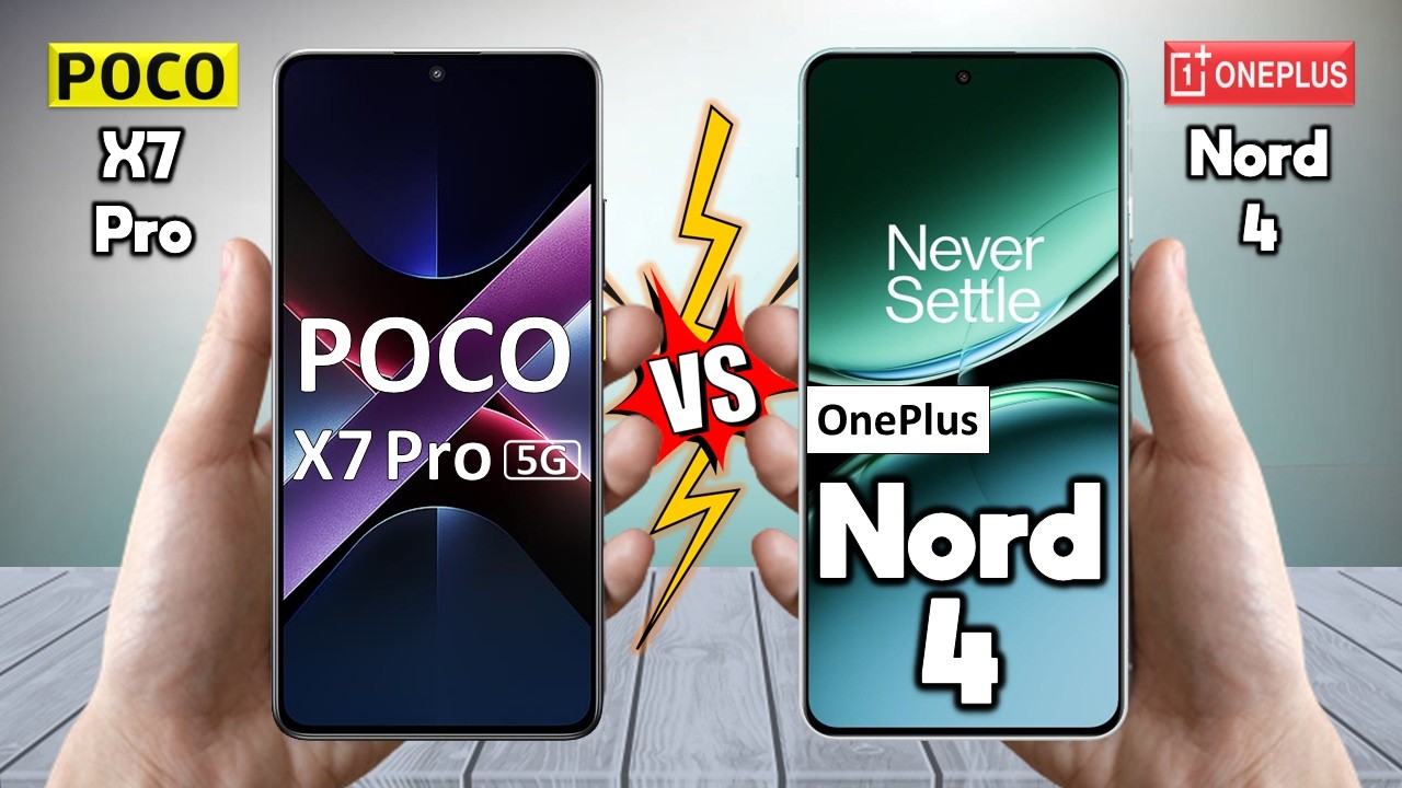 Poco X7 Pro Vs OnePlus Nord 4 - Full Comparison 🔥 Techvs