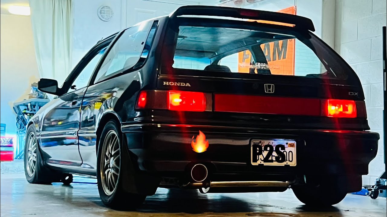 Taking it to the Moon with this exhaust by TaNaBe.. Best Cat back for EF chassis’s Hands Down!!!!!!!