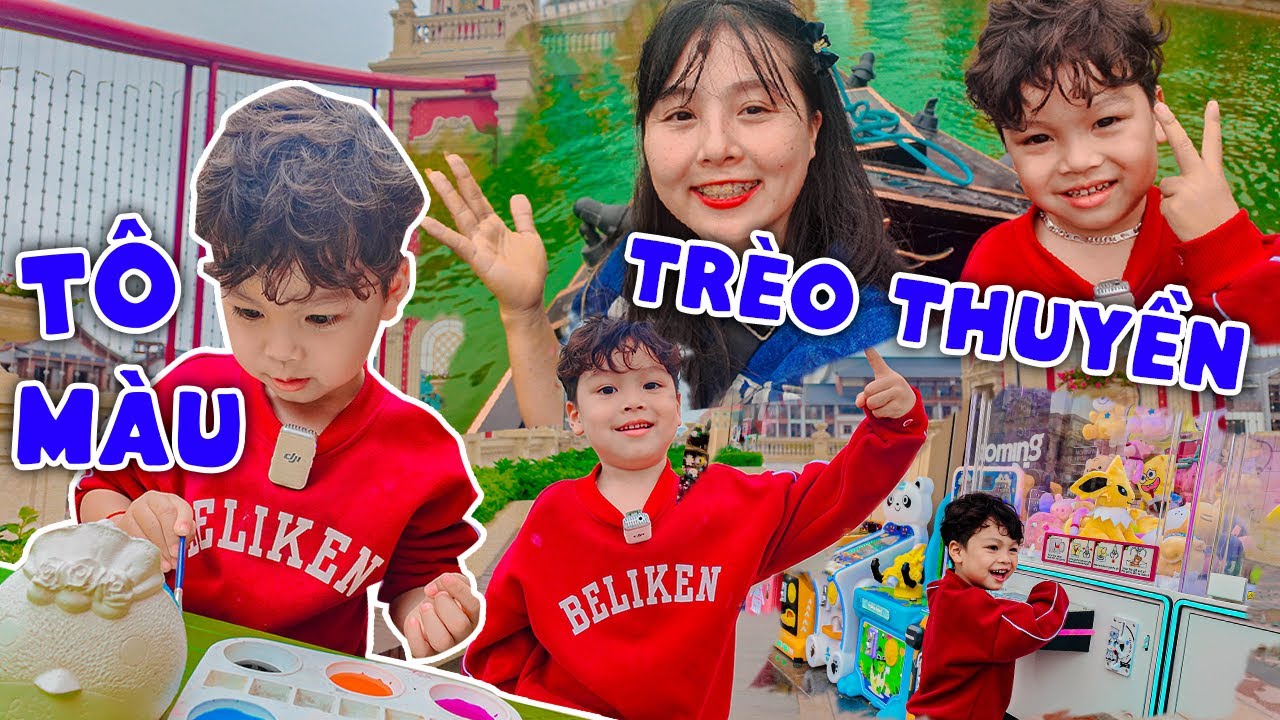 Hằng Hóng Hớt Dẫn Em Ziu Đi Đại Náo Thành Phố Cầu Vồng Trèo Thuyền, Ăn Đồ Ăn Vặt