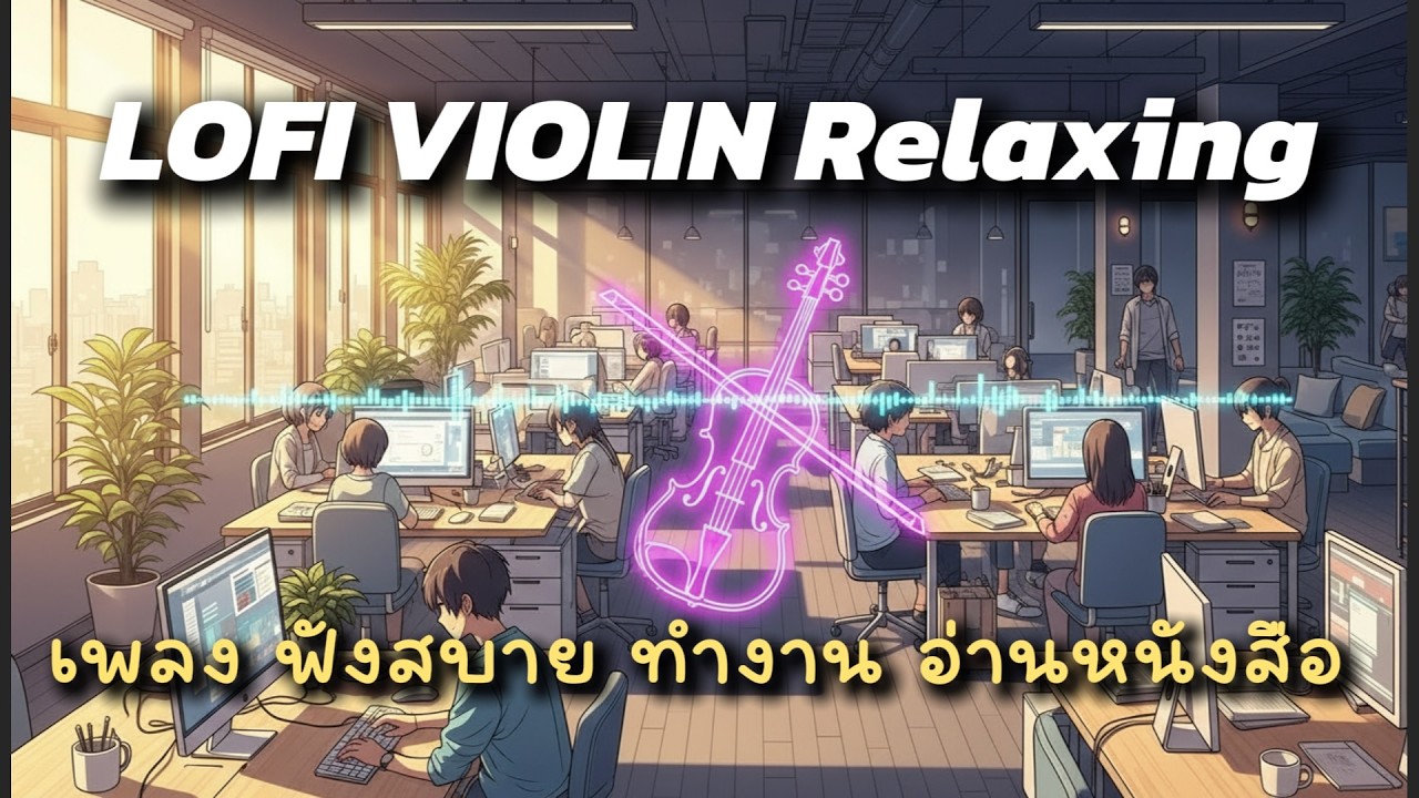ไลฟ์ เพลง ฟังสบาย ทำงาน อ่านหนังสือ ชิลล์ๆ 🍃 Lo-fi Relaxing violin