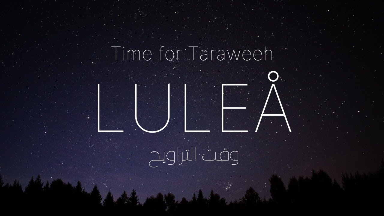 Typical Taraweeh Preparation