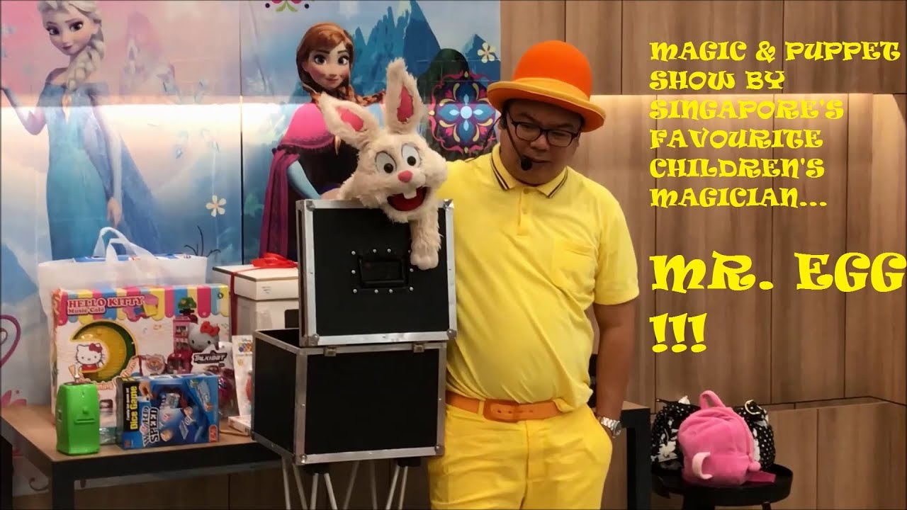 Funny MAGIC & PUPPET SHOW for KIDS by Mr Egg the Magician!