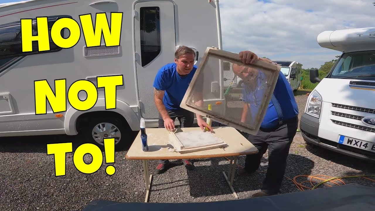 HOW TO REPAIR Replace and Clean MOTORHOME Fly Screens