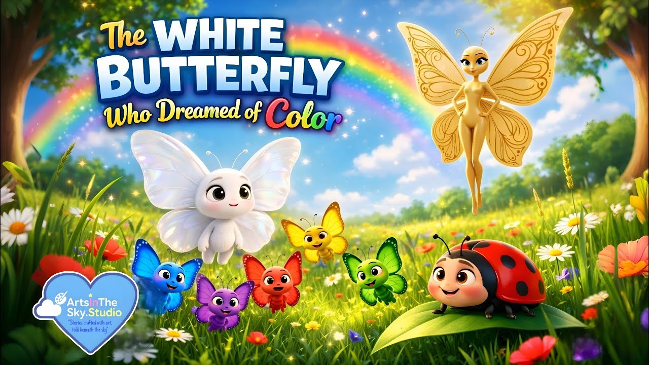 The White Butterfly Who Dreamed of Color | A Beautiful Read Aloud Story About Self-Acceptance