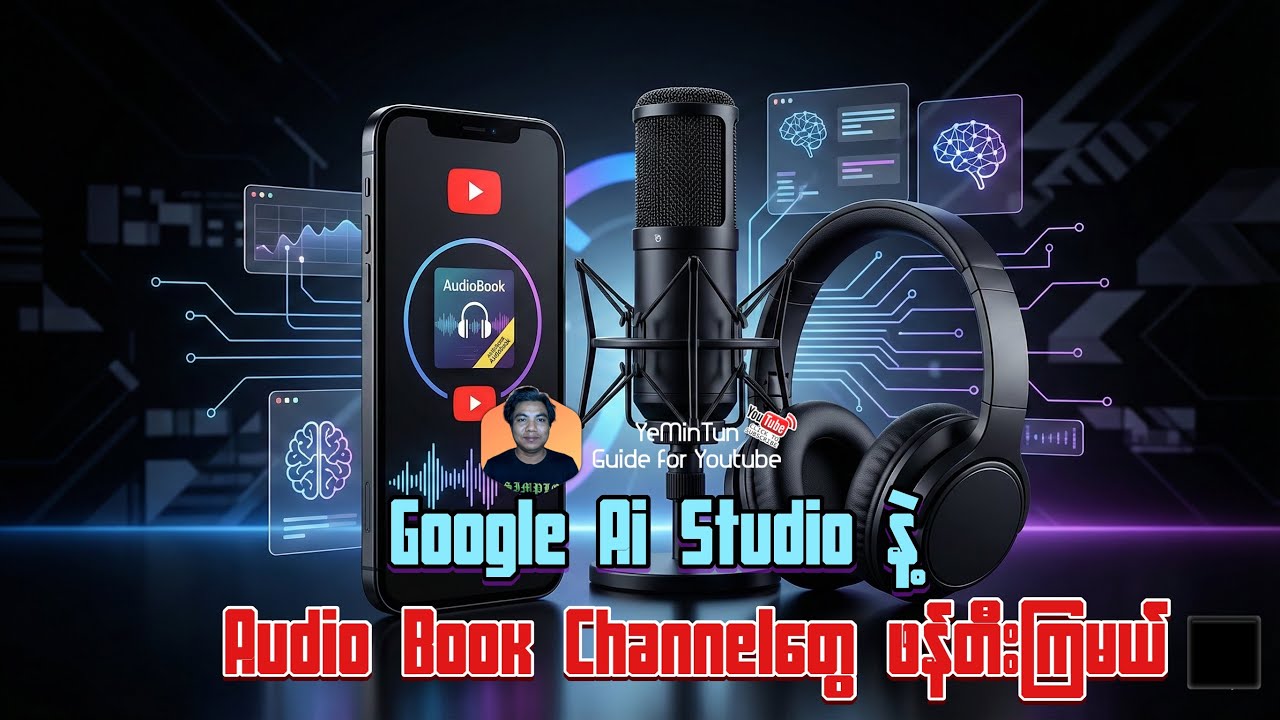 How to use Google Ai Studio || Google Ai Studio နဲ့ Audio Book Channel တွေ ဖန်တီးကြမယ် ||