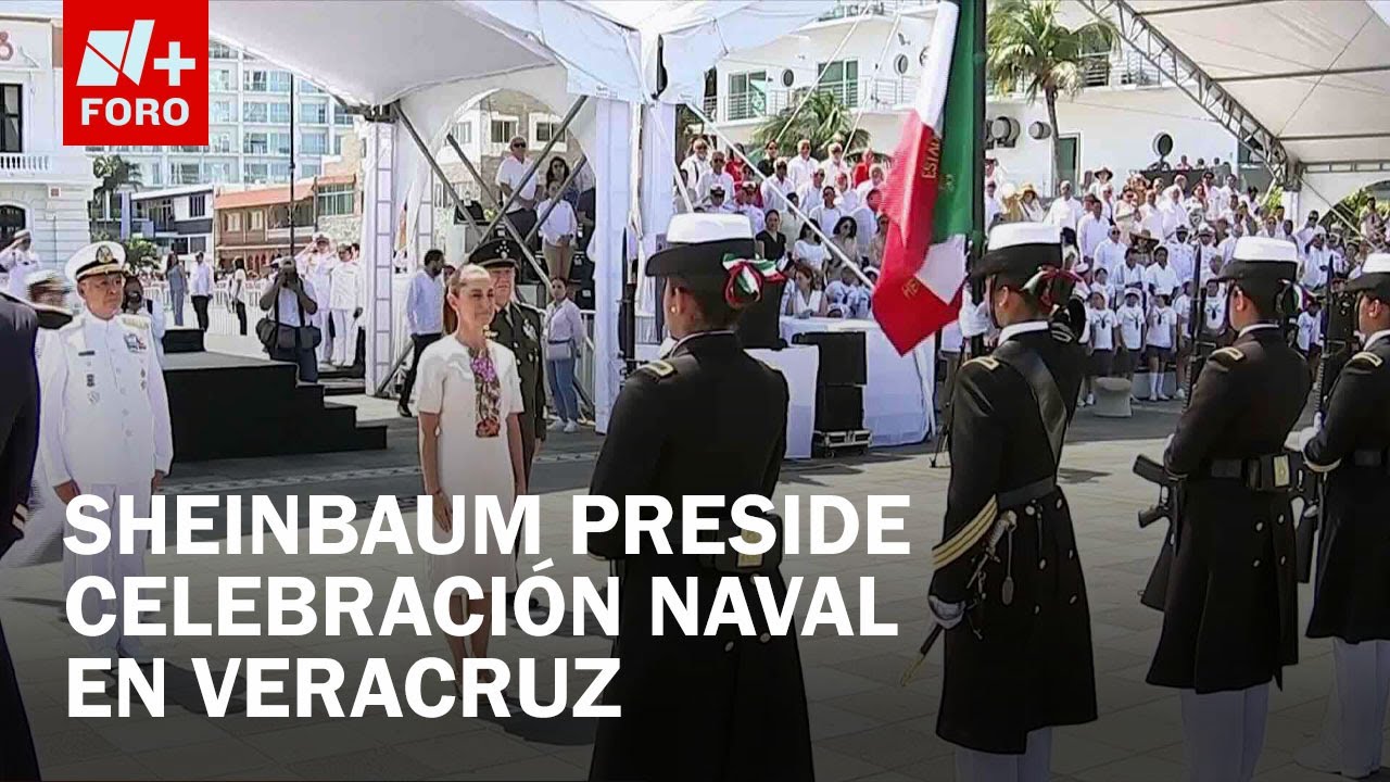 Sheinbaum encabeza desfile por los 204 años de la Armada de México en Veracruz - Las Noticias