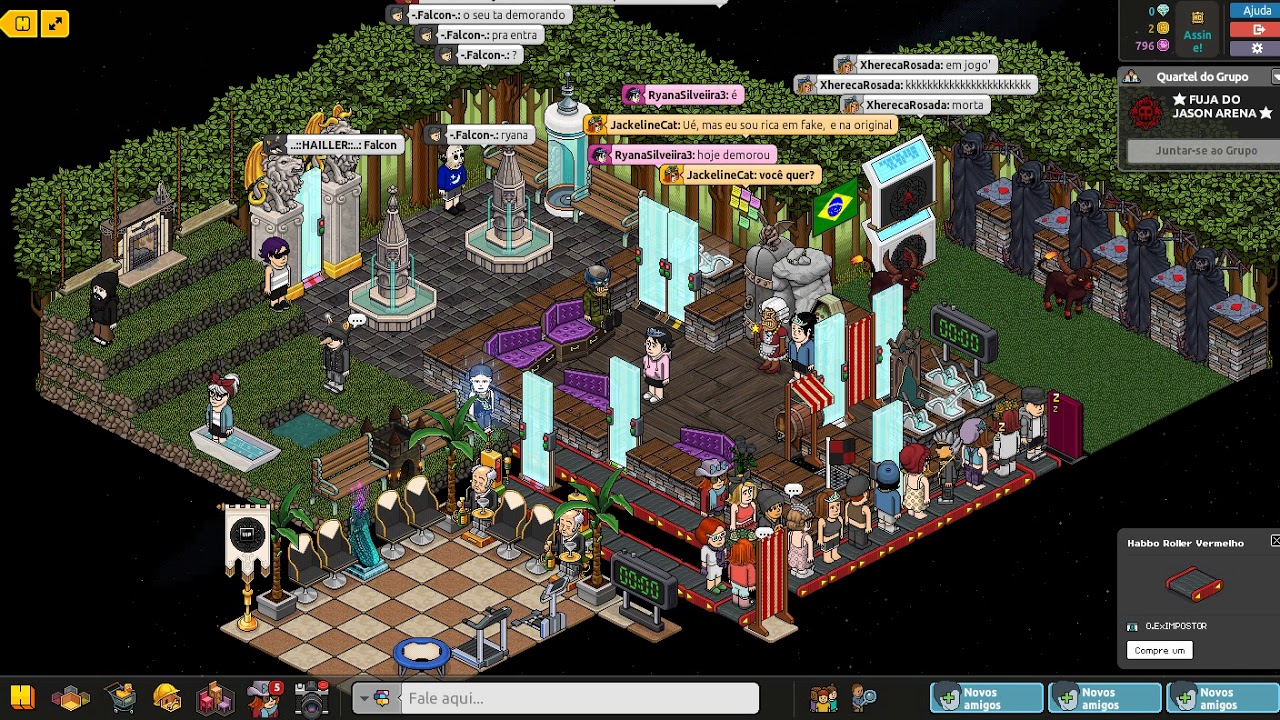 Uma noob jogando habbo! - Habbo Hotel