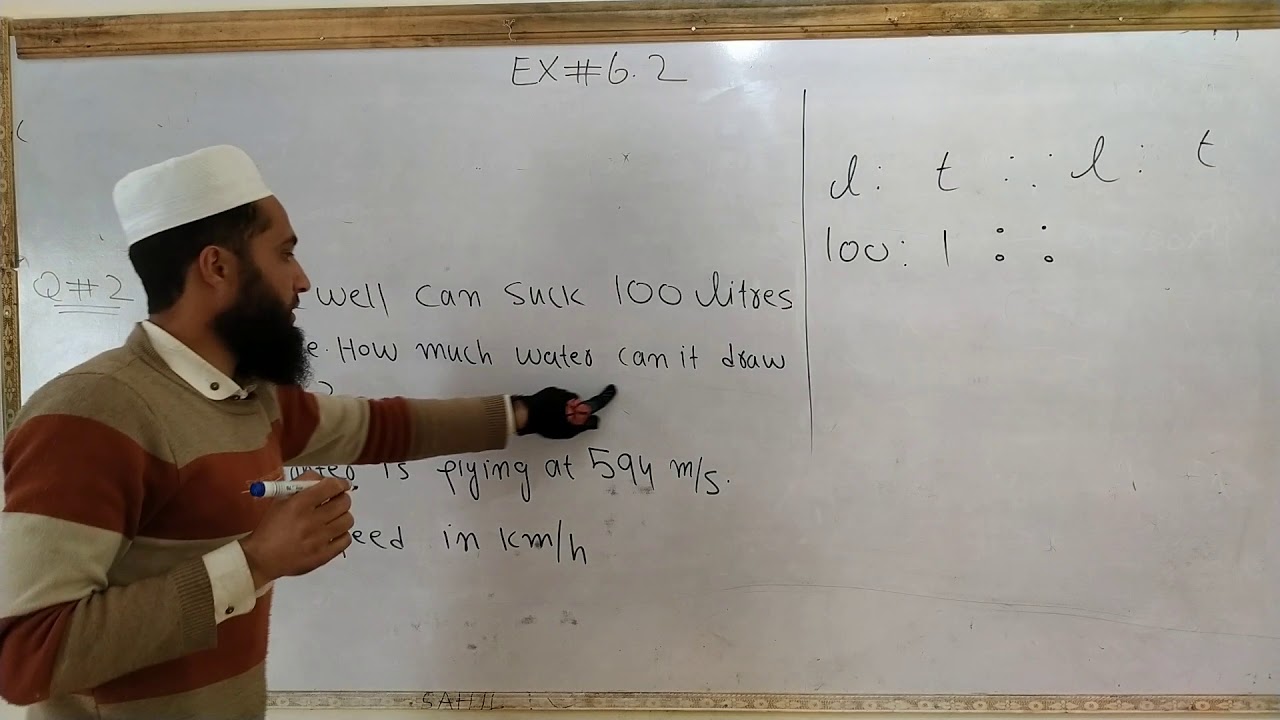 KPK CLASS 7TH MATHS EX#6.2 CONVERSION FO SPEED UNIT BY EASY MATHS TUTORIAL IN URDU HINDI