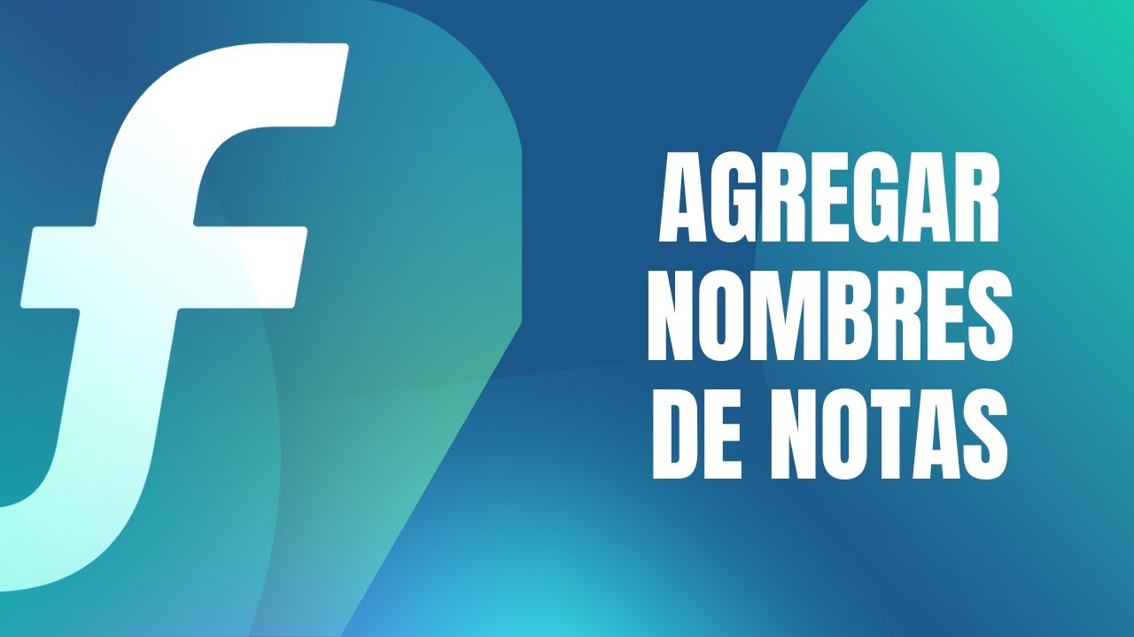 Agregar nombres de notas automáticamente en Finale | Finale
