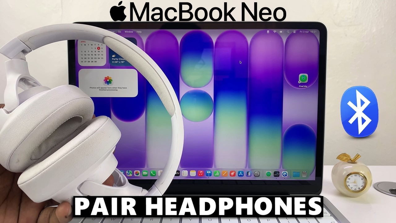 Как подключить Bluetooth-наушники к MacBook Neo