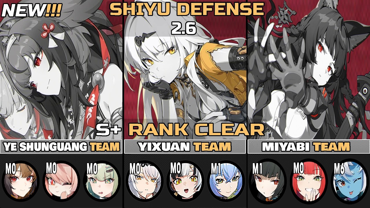 NEW!!! Ye Shun­guang, Yixuan & Miyabi Team Shiyu Defense Stage 5 S+ Clear | Zenless Zone Zero 2.6