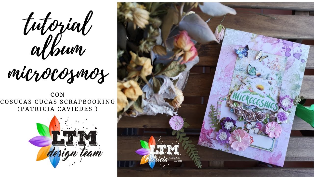 TUTORIAL scrapbooking  álbum microcosmos encuadernación australiana LTM6
