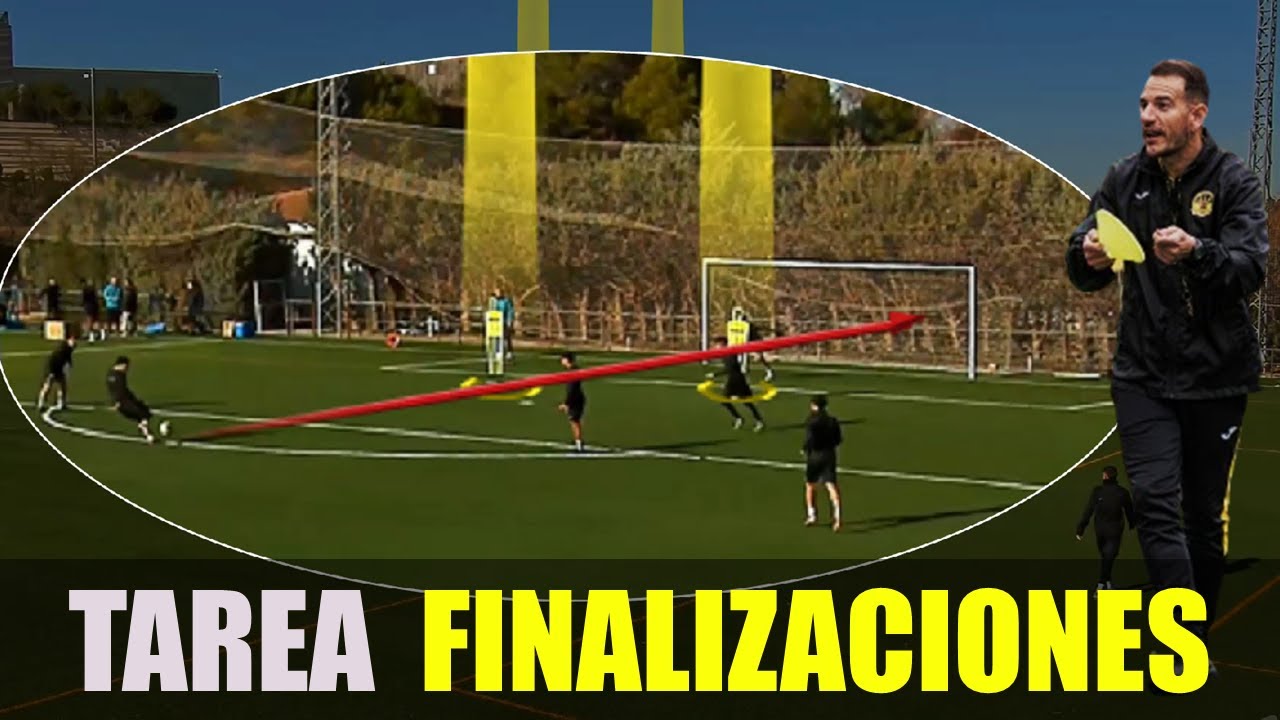 Ejercicio de FINALIZACIÓN en fútbol | Tarea real de entrenamiento
