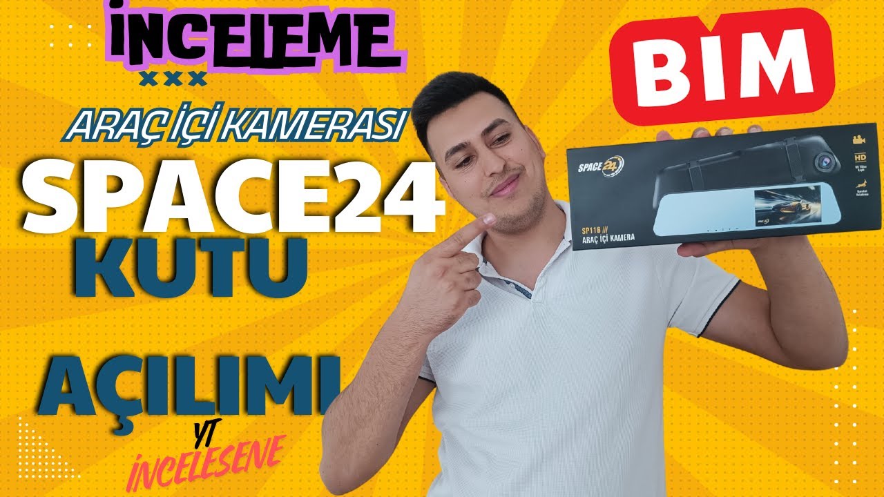 Space24 Araç İçi Dikiz Ayna Kamerası SP116 İnceleme (BİM)