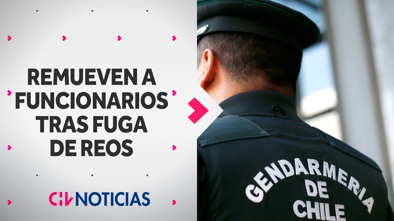Gendarmería remueve a director regional y otros tres altos cargos de penitenciaria tras fuga de reos
