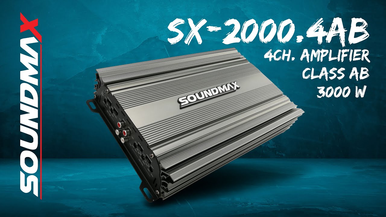 #SOUNDMAX​ SX-2000.4AB | 4 KANAL CLASS AB AMPLİFİKATÖR