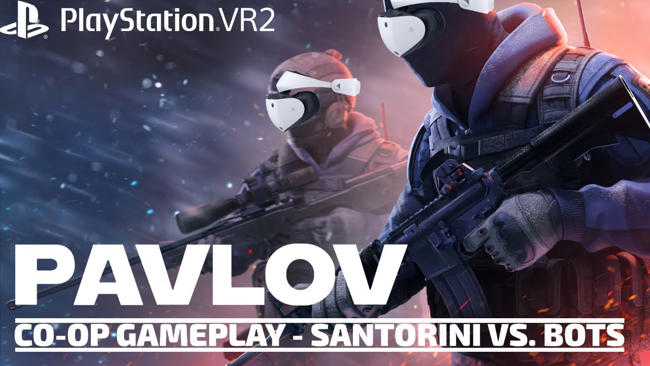 Pavlov VR - Santorini Co-Op vs. Bots gameplay [PSVR2]