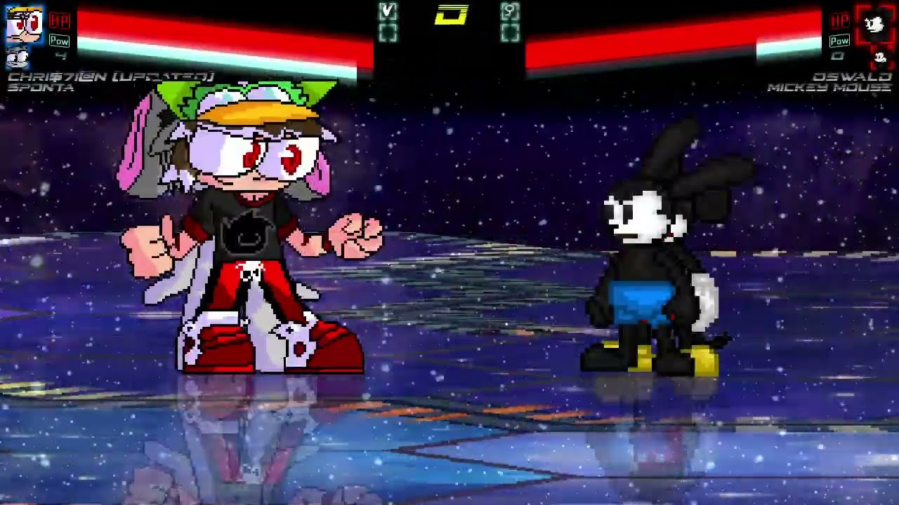 Mugen Battle - Chri$7i@n (Me) and Sponta VS Oswald and Mickey Mouse