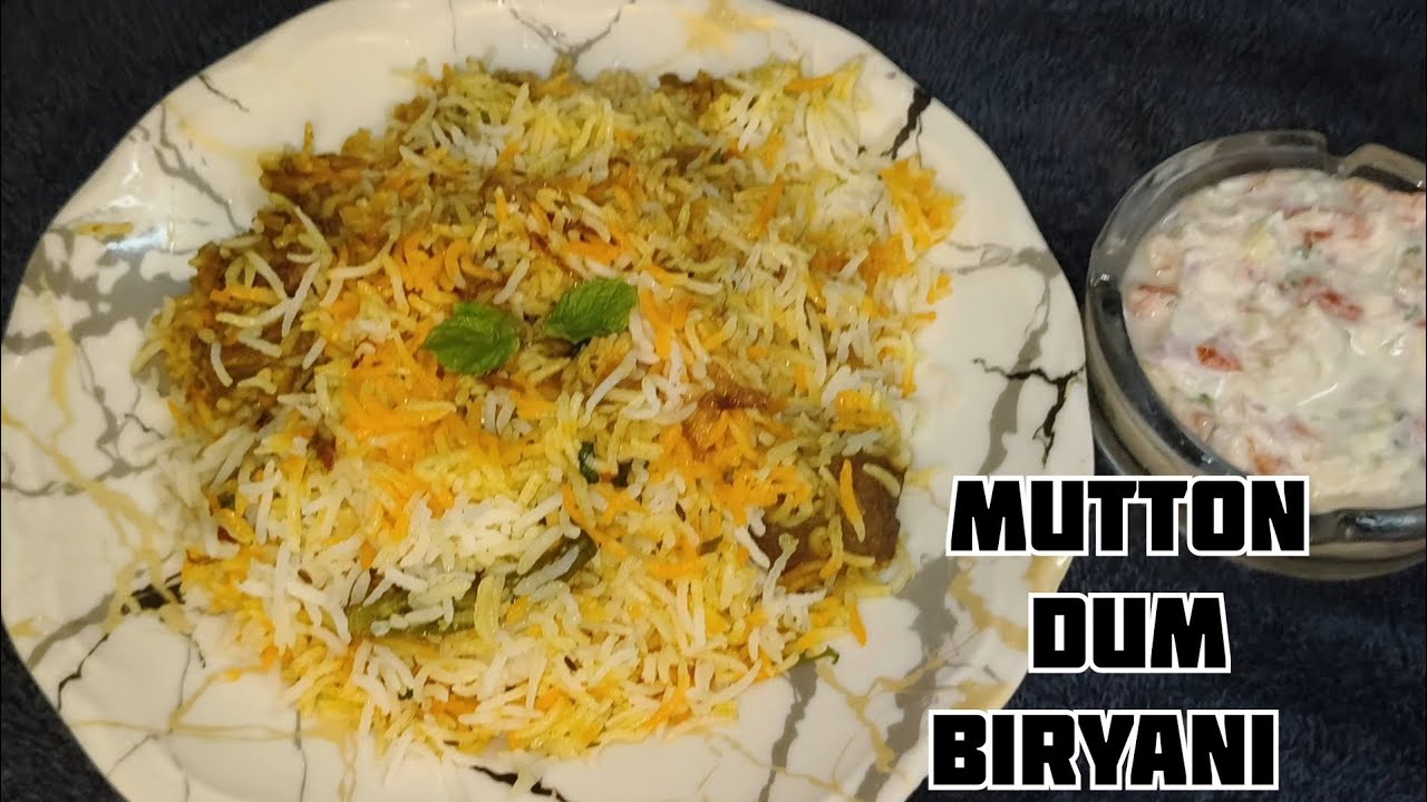 Mutton Dum Biryani Recipe / World Famous Hyderabadi Mutton Dum Biryani 