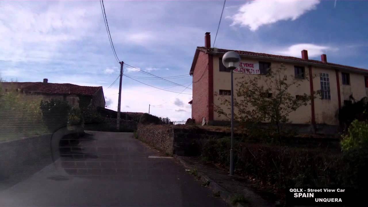 0205 SPAIN - UNQUERA - Street View Car 2014 Driving through