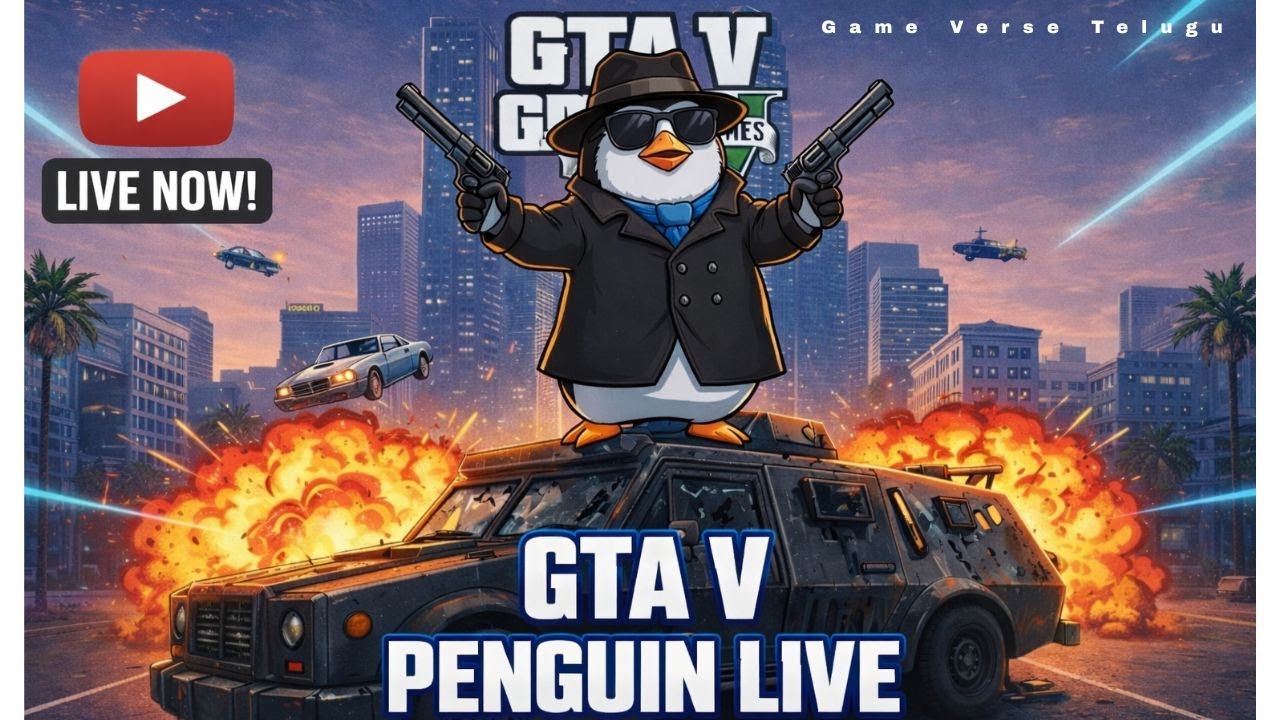 GTA 5 LIVE 😱 5 Star Wanted Level Police Escape #gtav #gtavlive #gaming #penguin #viral #shorts