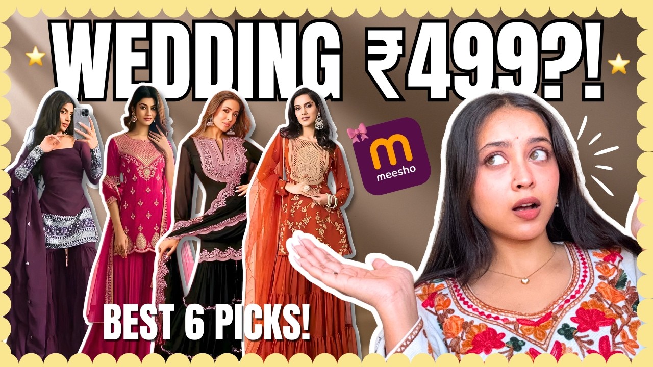 ₹503 Meesho Wedding Wear?! Honest Try-On (Reality Check) 😳