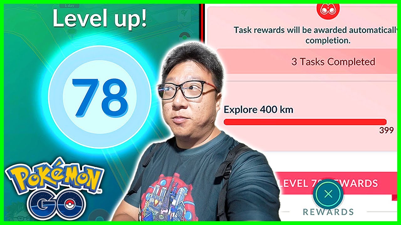 I Reach Level 78 After Walking 400KM in So Many Days  in Pokemon GO