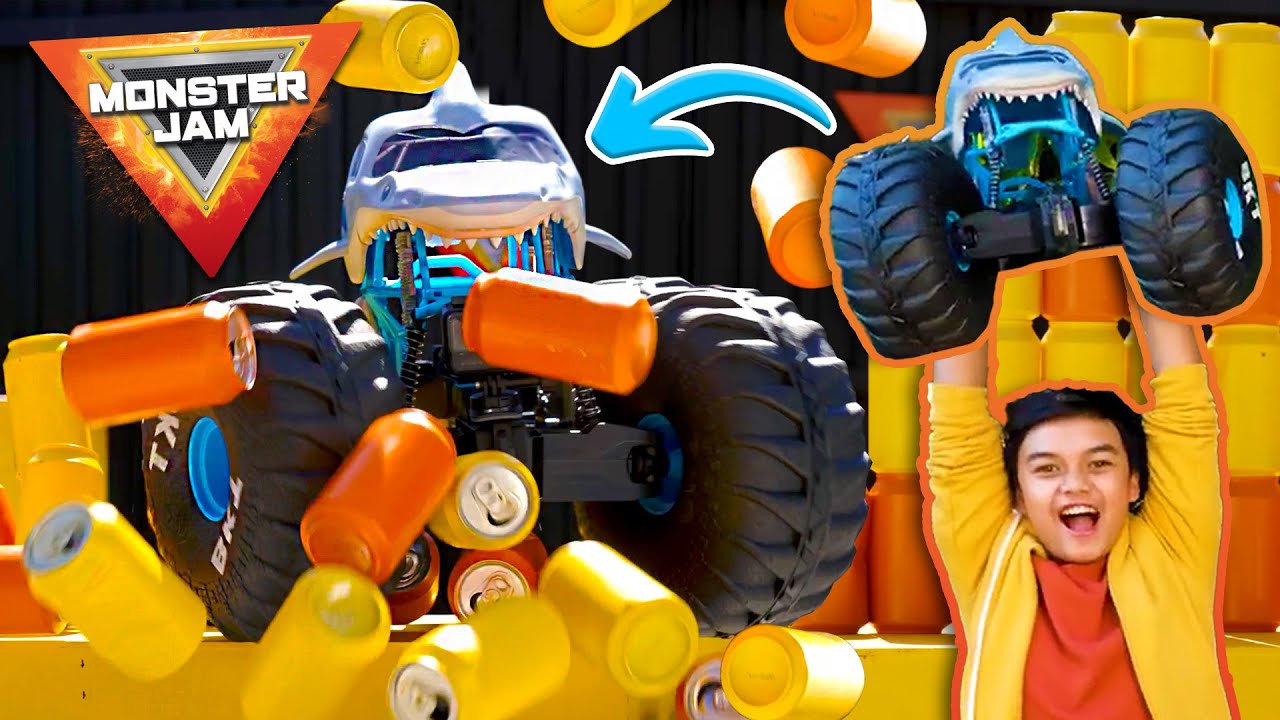 MEGA RC Truck Challenge Course - Monster Jam Revved Up Recaps Ep 3