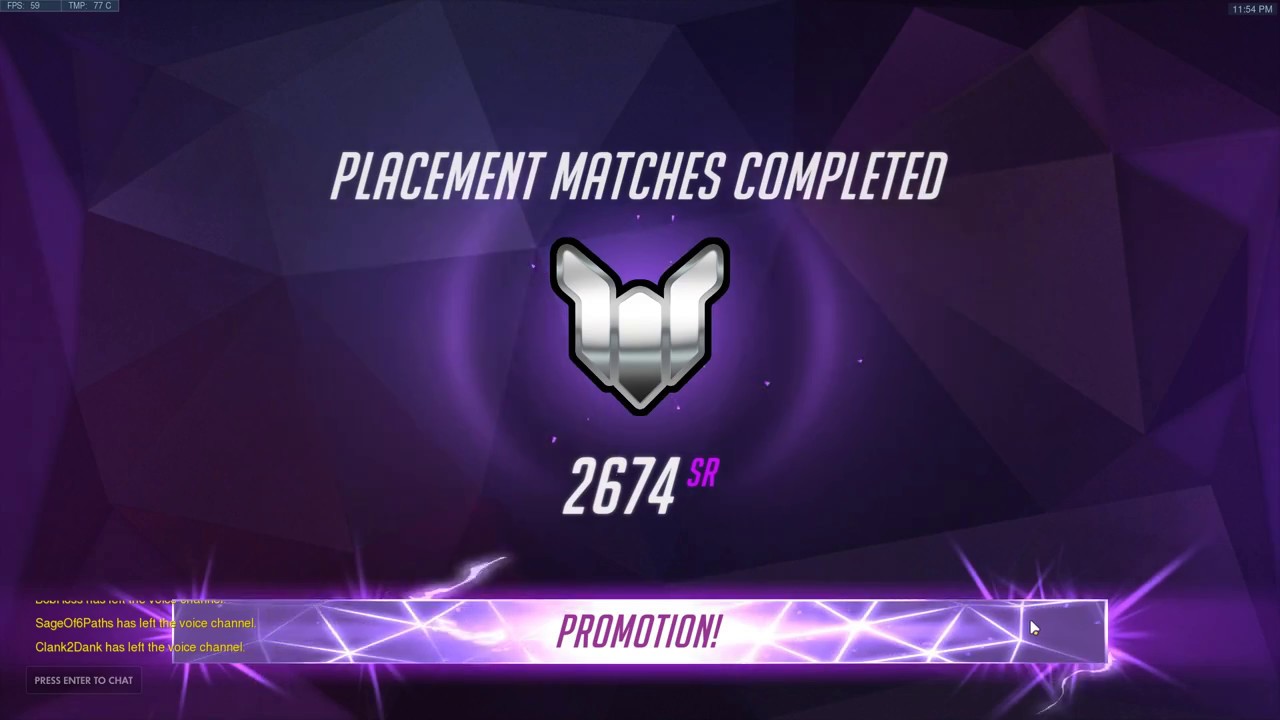 Overwatch Season 9 placements complete