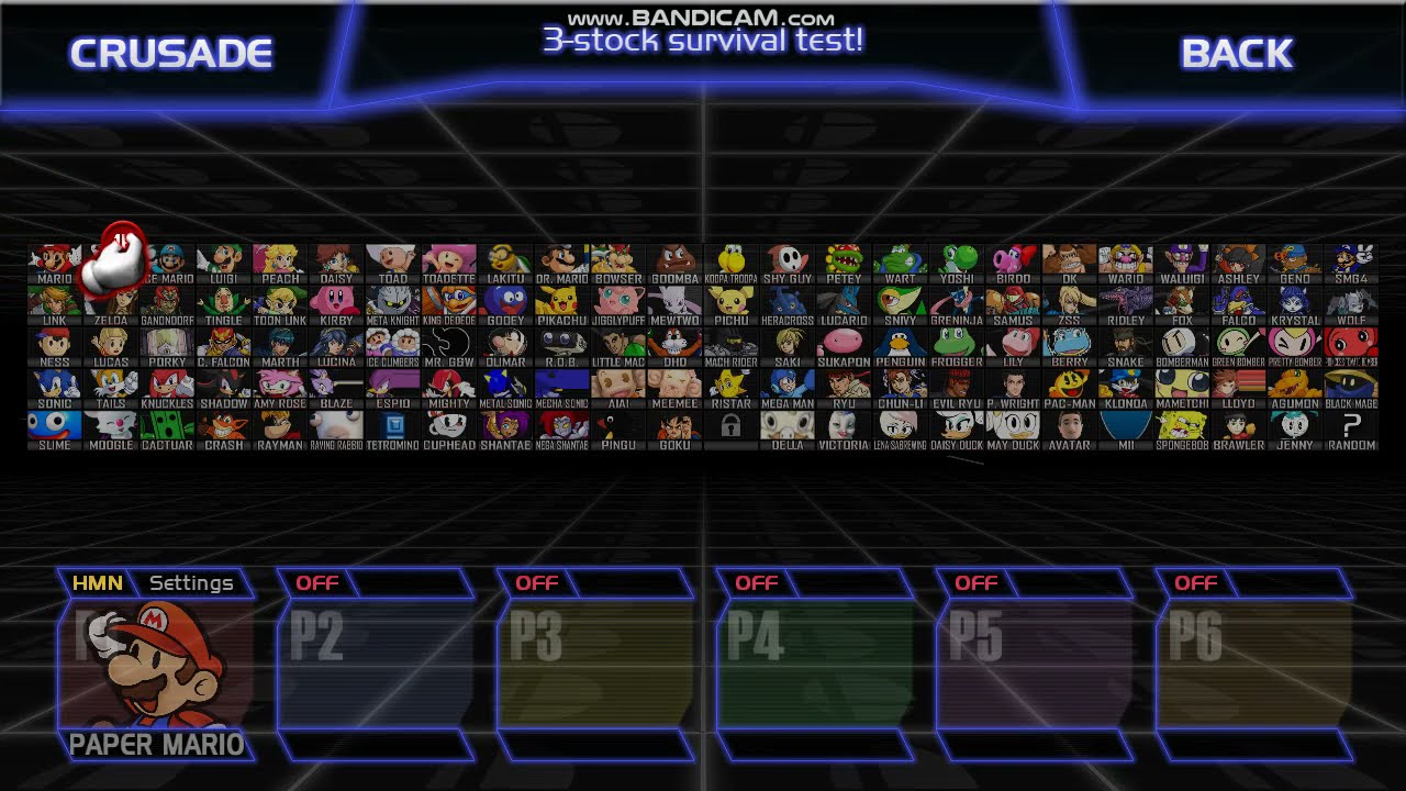 Super Smash Bros Crusade 0.9.4a Mods - All Characters + Alternate Costumes & Colors